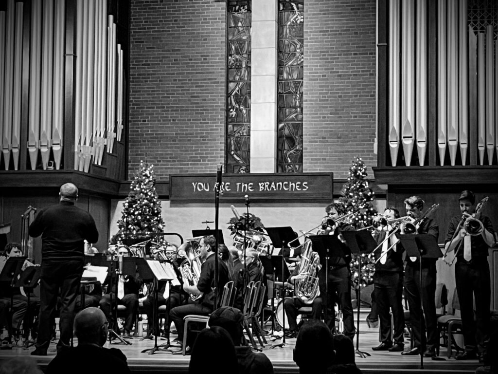 Brass Band of the Treasure Valley (BBTV) performs a Christmas concert